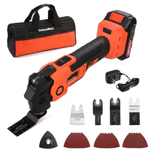 ValueMax 20V Cordless Oscillating Tool with Battery, 3.6°Oscillation Angle Oscillating Saw, 6 Variable Speed Oscillating Multi Tool with Quick-Lock Change System, 16PCS Multitool Blades & Carrying Bag