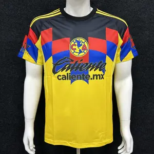 2025 2026 New American Club Home Yellow Short Sleeves Football Jersey Top