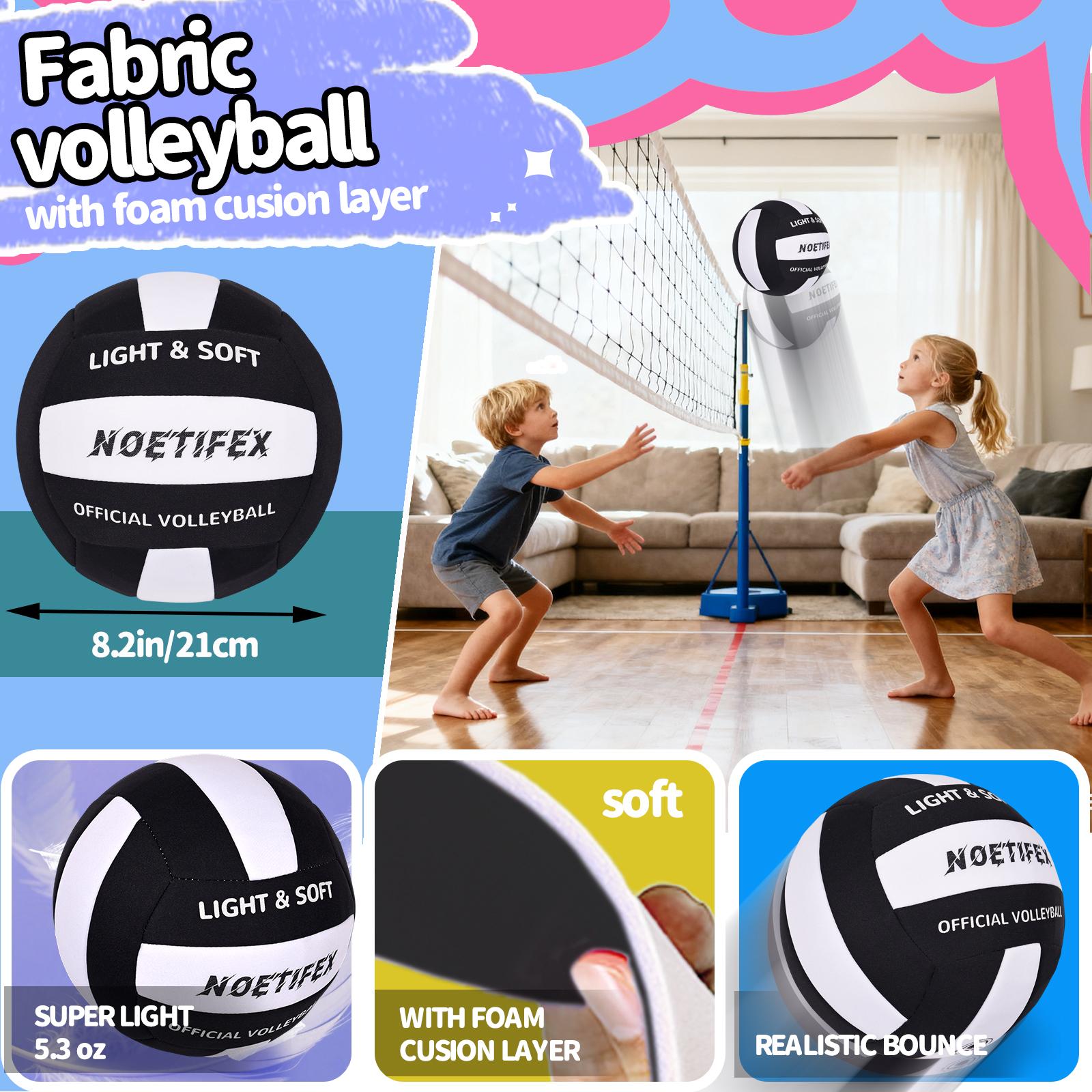 Noetifex-Ultra Soft Indoor Practice Volleyball Perfect Gift Easy For Beginners