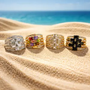 Ice Me Out - Baguette & Crystal Stone Ring