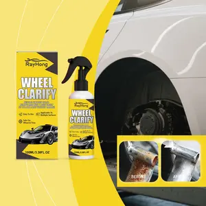 Wheel HUB Rust Removal Refinish Spray, Car Body Wheel Brake Dust Surface Rust Daily Cleaning Shine Care, Automotive Maintenance Solution