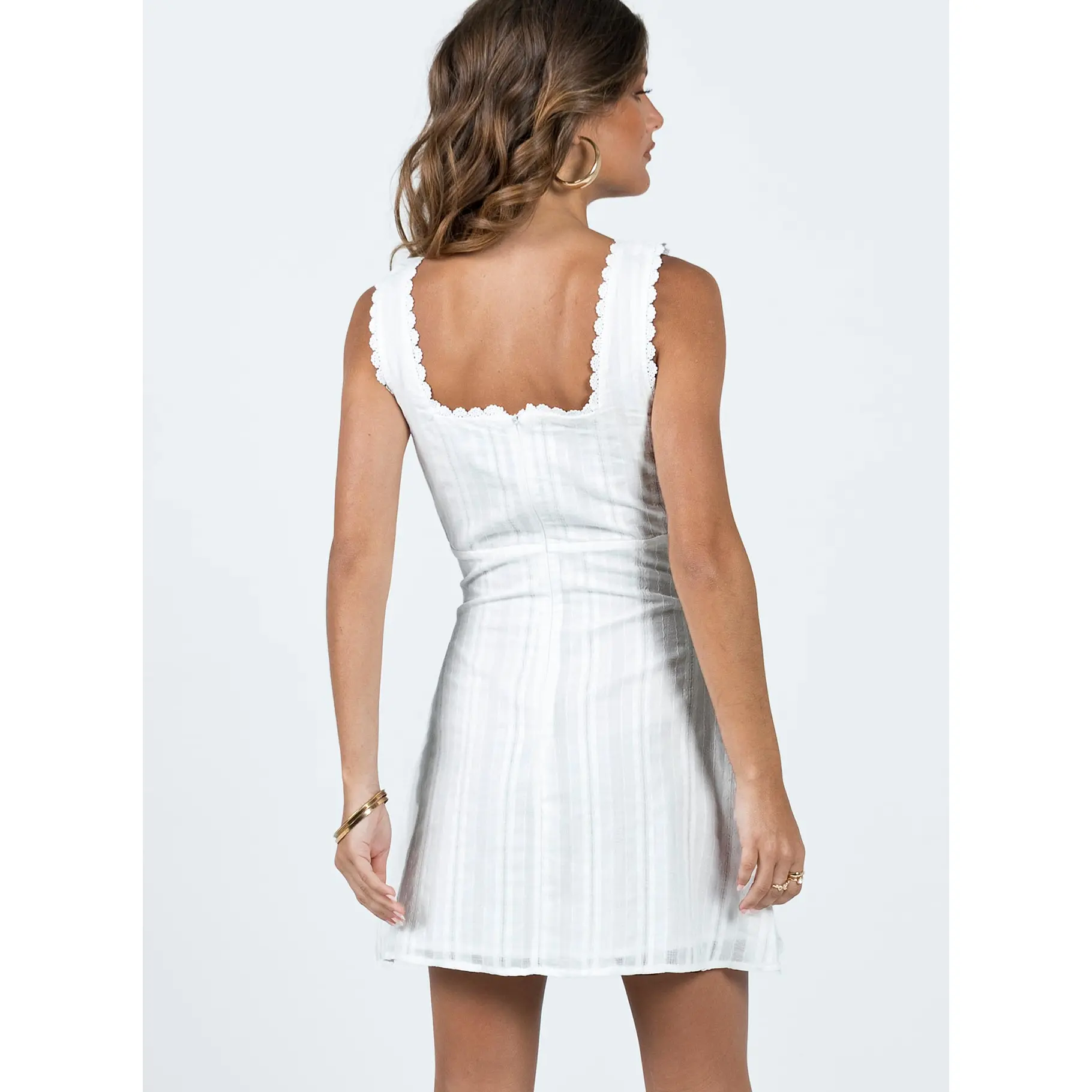 white mini sun dress Texas Sun Linen Mini Dress