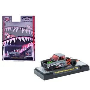 M2 Machines 1973 Chevrolet Cheyenne Super 10 PFC HYDE Shark Face 1:64 Scale Model Car New Collectible