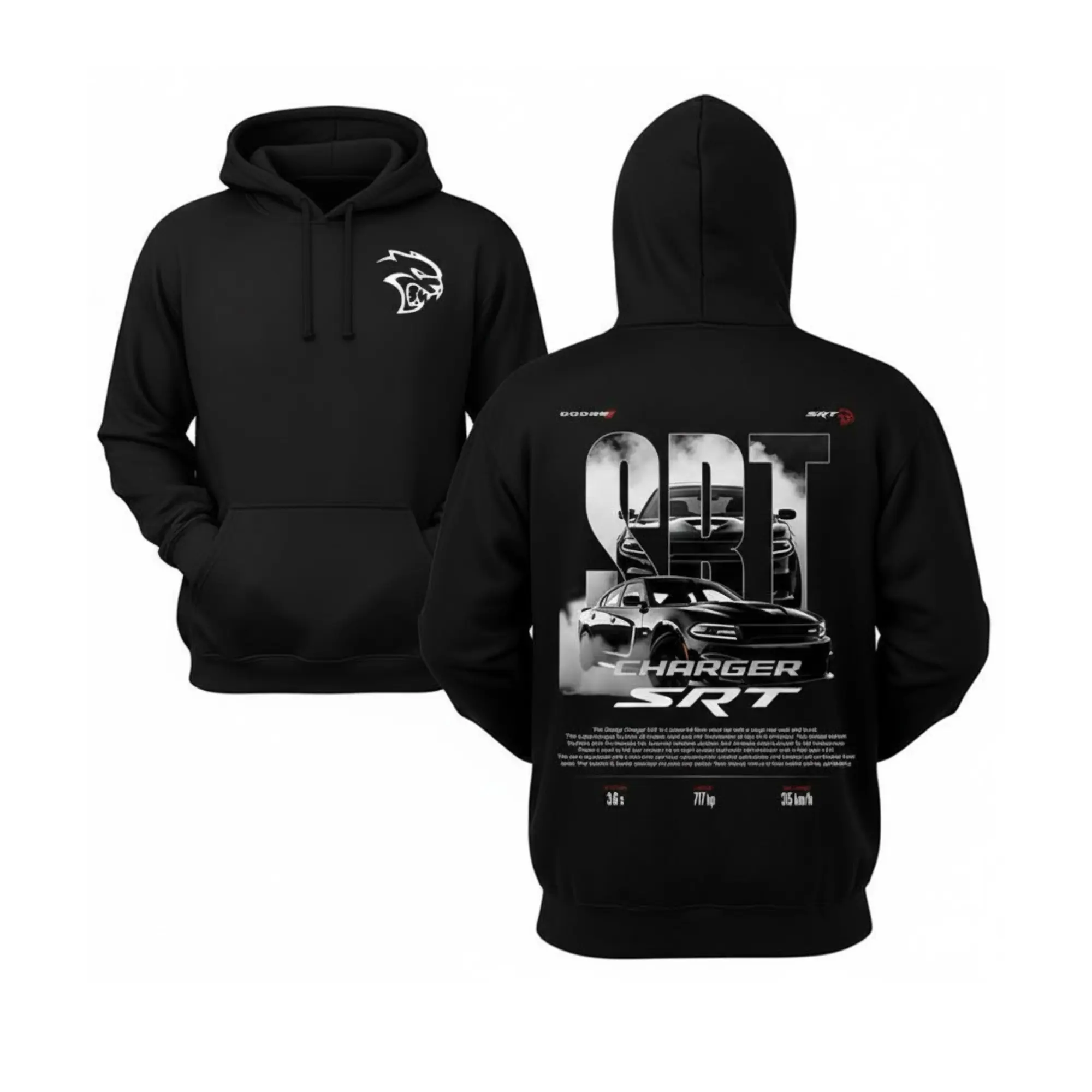 D0dg3 Charger S3T Hellcat Hoodie, Mopar Streetwear Tee, Muscle Car Graphic Shirt, Performance Car Gift for Men, Racing Apparel, Full Sizes Full Colors