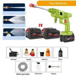 Cordless portable high-pressure cleaning tool with long battery life, suitable for cleaning hose water in homes, gardens, cars and motorcycles. A great gift for Christmas home, a must-have for men