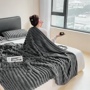 Comfortable Sofa Bed Soft Throw Blanket 260g, Ultra Soft Velvety Fabric, Multiple Colors & Sizes, Light Weight for All Seasons, Ideal for Living Room Bedroom Travel Christmas Gift Soft Cozy Blanket