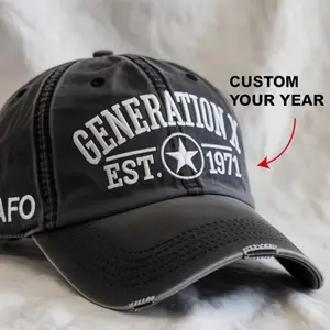 Custom Year Embroidered Gen X Custom Year Hat, Generation X FAFO Cap, Fck Around And Find Out Nostalgia Hat, Funny Birthday Gift For Parents