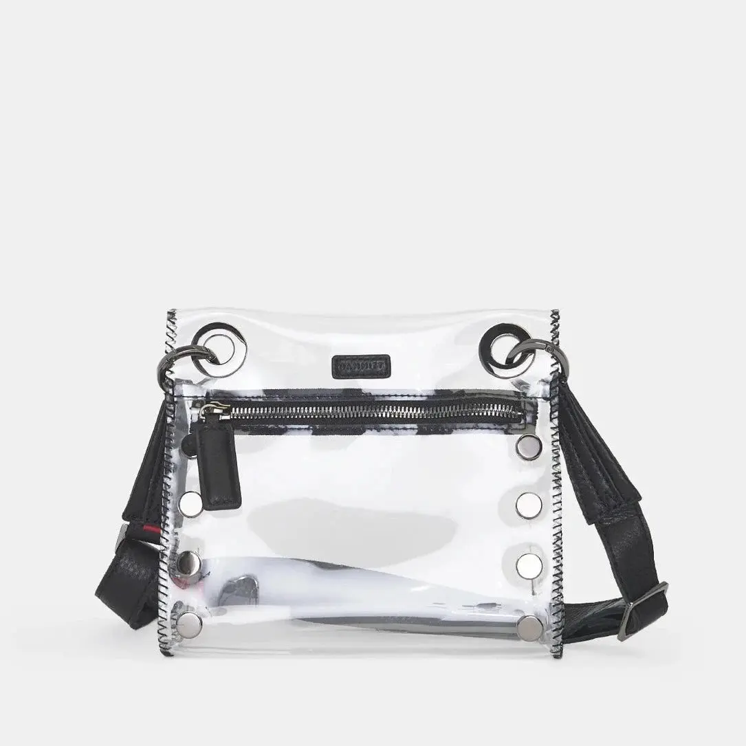 Hammitt: Tony Small Clear w/ black Zipper
