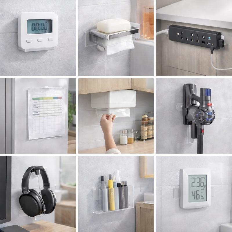 Nano Tape 3 Rolls Heavy Duty  31.5FT Width: 3CM Thick: 2MM)Double Sided Clear Mounting Strips for Picture Hanging Easy Application Precise Measurement Ideal for Home Decor Projects Stretch Remove Traces Washable Reuse Reusable Transparent Nano Tape