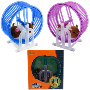 Mechanical Hamster Wheel Moving Toy Set Interactive Running Hamster Figure Fun Desk Toy Gift Kids