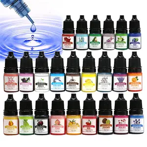 5/12/24 Colors 5ML Epoxy Resin Dye Kit Liquid Colorant UV Resin Coloring Agent for DIY Jewelry Making Bracelet Accessories Art Pigment