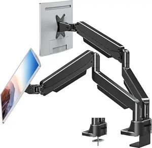 Dual  Stand for Max 43 Inch Ultrawide Computer Screen,   Heavy Duty  Arm Holds 6.6lbs to 33lbs, Gas Spring Full Motion Display Desk Stand, VESA