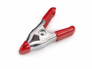 WorldWide Sales Online Tool Essentials 10 Pack of 2" Metal Mini Spring Clamps with PVC Tips