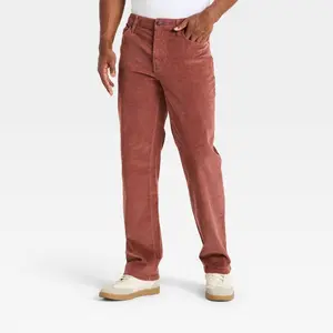 Men's Straight Fit Corduroy Pants - Goodfellow & Co Mauve 34x30