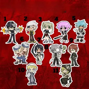 Edgy S0ul Eater Acrylic Keychain, Perfect for Itabags, Keys, and Accessorizing