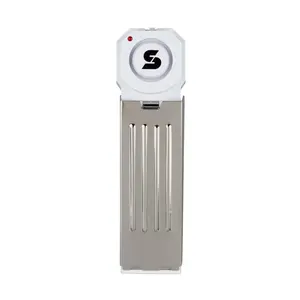 SABRE Wedge Door Stop Alarm - 120dB Loud, Non-Skid Pad, Battery-Operated, Easy Installation, Ideal for Bedrooms & Apartments, White