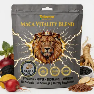 Telemm 8-in-1 Multi Maca Botanical Softgels | Red Black Yellow Maca Root Extract with Shilajit Ashwagandha Panax Ginseng | Natural Daily Wellness & Physical Activity Support Dietary Supplement, 150 Softgels 50 Servings