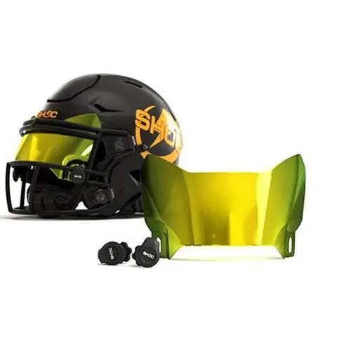 Motorcycle Protective 0-G Visor, Curvature Design, Sapphire Lens, Adjustable Height, Oblong Clip, Facemask-Compatible, 10+ Color Picks, Northern Lights Finish, Chrome Mirror Option, Easier to Install