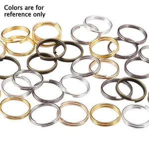 Ring connector, used for keychain accessory manufacturing, available in various sizes