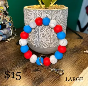 Large Silicone Keychain Wristlet