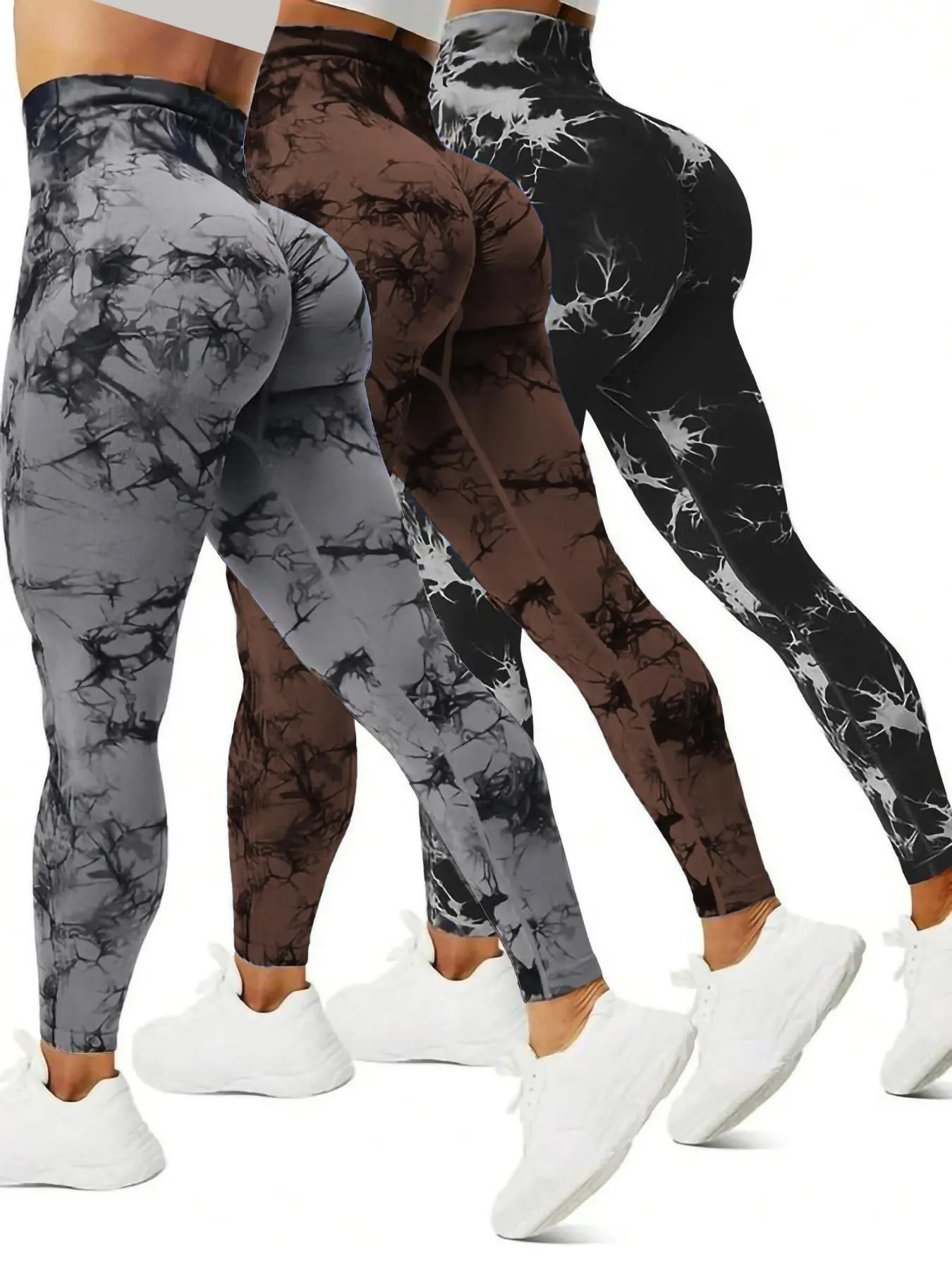 Women's High-Waisted Seamless Yoga Pants, Tie-Dye Sports Leggings, Elastic Hip-Lifting Gym Wear, Comfortable Fashion for All Seasons Women's High-Waisted Seamless Yoga Pants, Tie-Dye Sports Leggings, Elastic Hip-Lifting Gym Wear, Comfortable Fashion for All Seasons