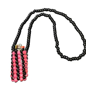 Black Glow in the dark Lighter Holder- also available as a keychain or necklace