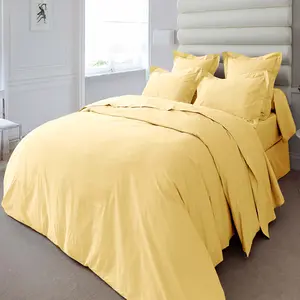 Vexin Pollen Yellow 100% Cotton Percale Duvet Cover