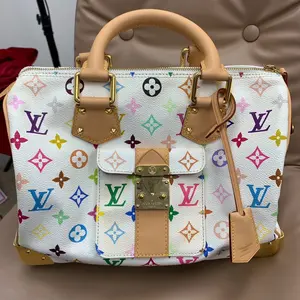 Pre-owned Louis Vuitton canvas Hand bag x Takashi Murakami Monogram Multicolore Speedy 30 XP02184 【The Vault】