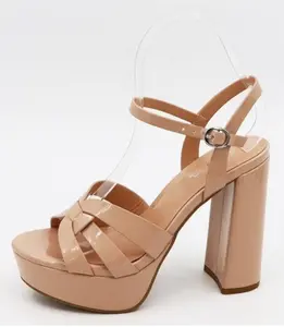Glossy Intentions Women Platform Heel – Nude