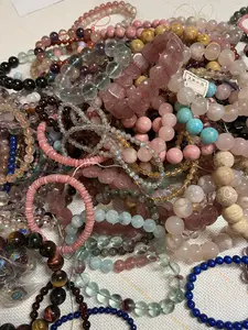 Natural crystal bracelets 2 pieces - for women and men. Quality as shown. A great value option. Various stones.