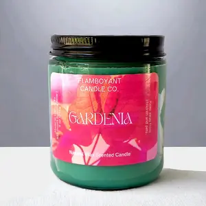 Flamboyant Candle Co. Gardenia Scented Candle Aroma Freshener Room Perfume