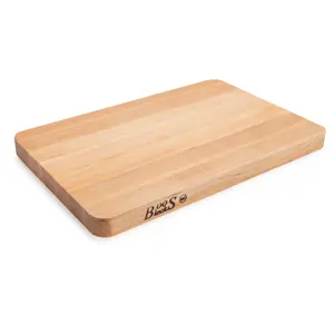 John Boos Chop N Slice Large Maple Wood End Grain Cutting Board, 18"x12"x1.25" John Boos Chop N Slice Large Maple Wood End Grain Cutting Board, 18"x12"x1.25"