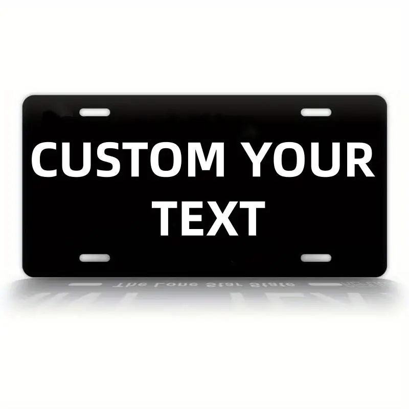 Custom License Plates - Personalized Black Texas TX Auto Tag Home Decor Plaque - Vehicle Accessory for Car Enthusiasts - Ideal Gift for Car Owners, Car Accessories