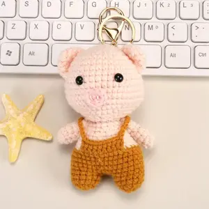 Handmade Animal Keychain Pendant, Cute Crochet Bag Charm, Perfect Small Gift for Family and Friends, Unique Handcrafted Accessory, Crochet Amigurumi Keychain