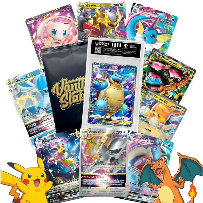 Pokémon Mystery Pack | 1x VStar, VMAX, V, EX | 2x EX & 10 Holo Cards | Perfect Gift for Kids & Collectors!