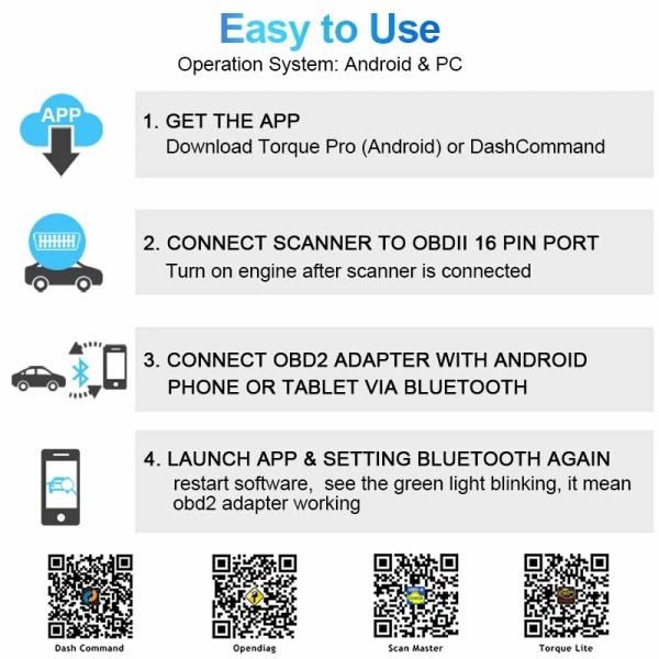 Ancel Bluetooth ELM327 OBD2 Car Scanner Diagnostic Fault Code Reader Tool for Android Ancel Bluetooth ELM327 OBD2 Car Scanner Diagnostic Fault Code Reader Tool for Android