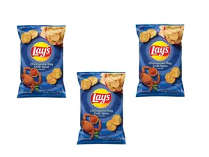 Lay's Chesapeake Crab Spice Flavored Potato Chips - 3 PACK