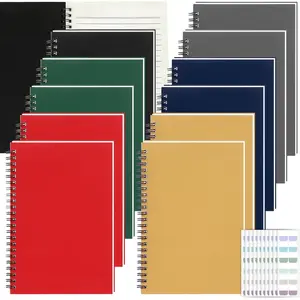 12 Pack Small Spiral Notebook College Ruled 8.26x5.50 Inches Spiral Journal with 120 Lined Pages  Cover A5 Notebooks for Work Office School Students Note Taking