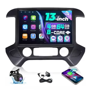 13.1 Inch 8 Core Car Radio for Chevy Silverado GMC Sierra 2014-2018 Android 13 Stereo 2K Touch Screen for Silverado Head Unit Carplay Android Auto WIFI SWC GPS 1080P Camera 4+64GB
