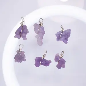 Grape Agate Pendant wire wrapped in Sterling silver randomly pick 925 spiritual accessories