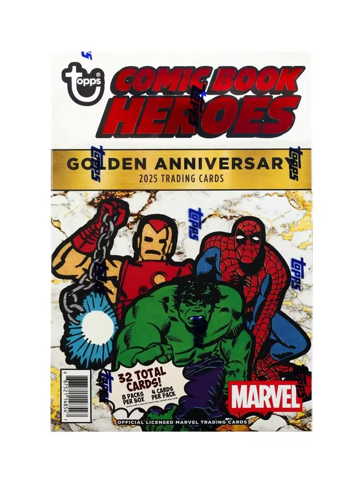 2025 Topps Chrome Marvel Comic Book Heroes 1975 Golden Anniversary Hobby Trading Cards