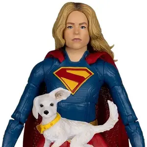 DC Multiverse Deluxe Theatrical Edition Supergirl Movie Supergirl and Baby Krypto 7-Inch Scale Action Figure