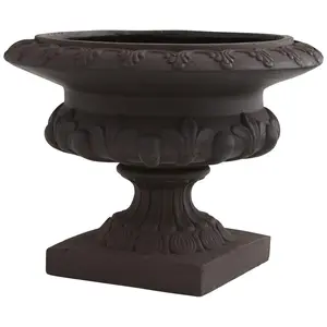 Nearly Natural Iron Finished Decorative Urn Nearly Natural Iron Finished Decorative Urn