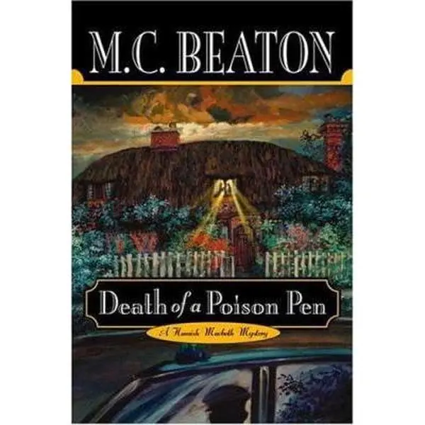 USED Book - Death of a Poison Pen (Hamish Macbeth Mysteries, No. 20) by M. C. Beaton (Hardcover) - english