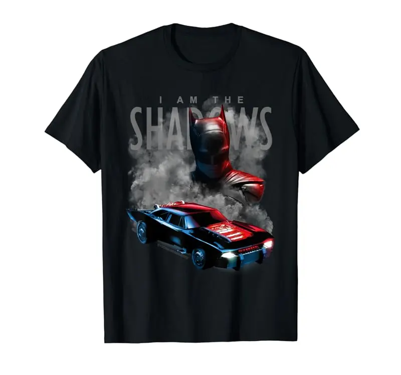 The Batman Batman and Batmobile T-Shirt