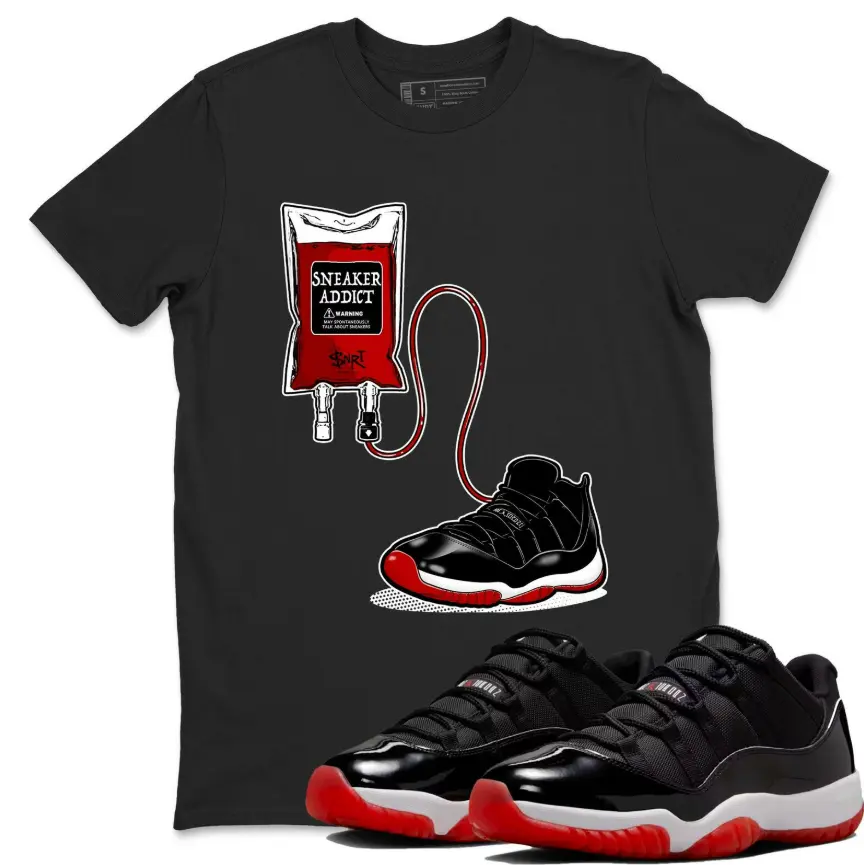 Sneaker Therapy Unisex Graphic T-Shirts To Match Sneakers 11s Low Bred, 11 Low Bred Outfit, Trending Shirts, Graphic Print T-Shirt, Top Tshirt