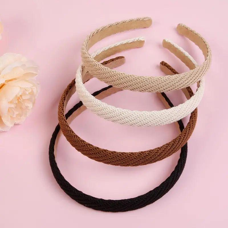 4-Pack Women's Headbands | Fine-Knit Headbands | Non-Slip Headbands | Women's Headbands | Cute Solid-Color Hair Accessories | Everyday Fashion Essentials