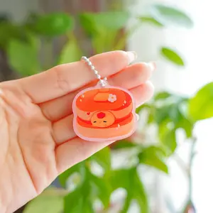 Peachy Chonky Souffle Keychain
