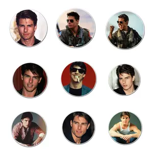 Tom Cruise Sticker Pack 9 PCS Vinyl, Movie Car Wall Kid Phone Book Stickers, Funny Sticker Decal Decor