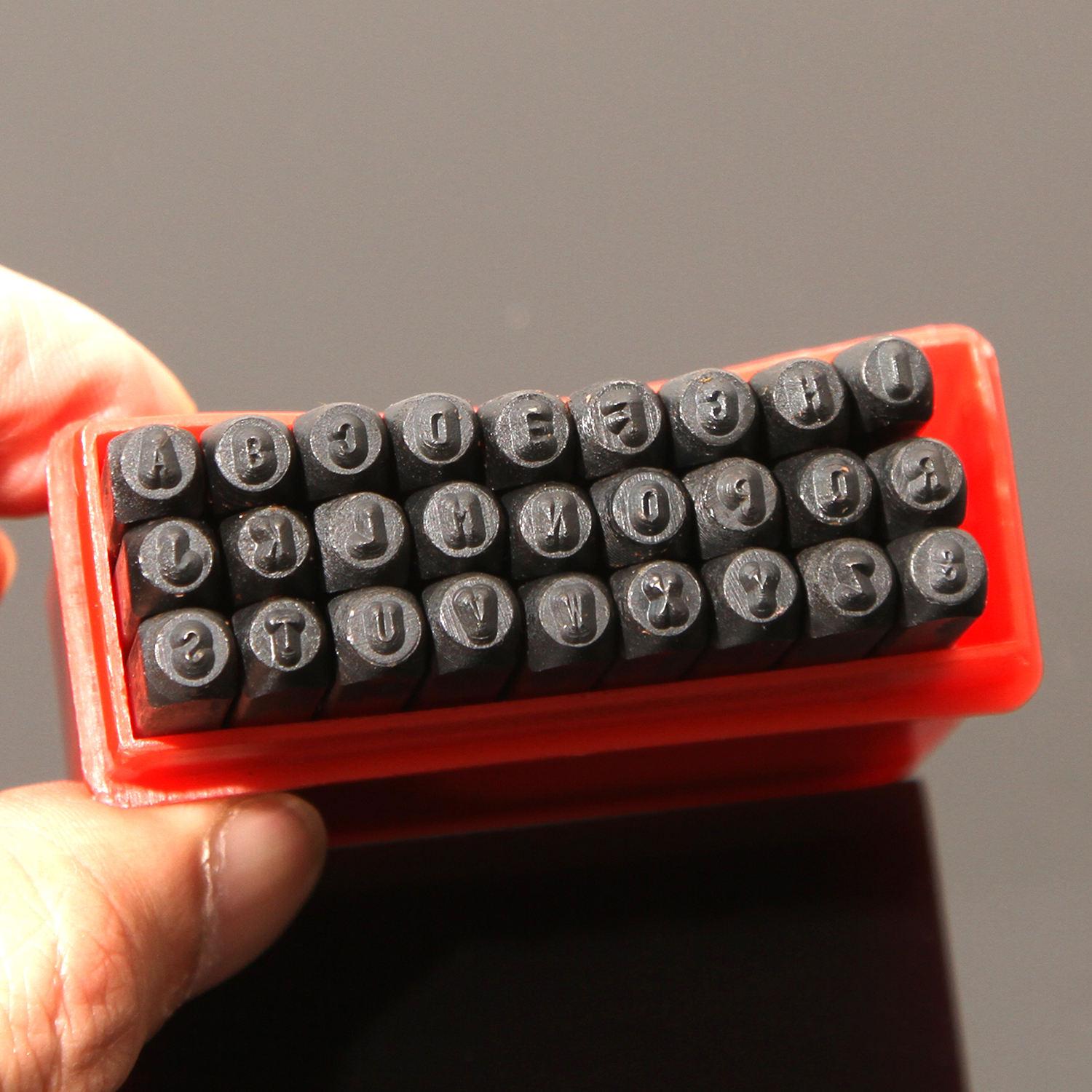 Jewelry Stamping Kit with A-Z Letter Stamps, Ring Sizer, Hammer & Polishing Tools - Complete Jewelry Making Set for Metal Stamping & DIY Jewelry